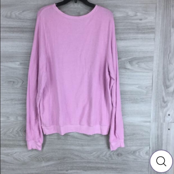 Wildfox My Yoga Baggy Pink Beach Sweatshirt Size XL - Picture 4 of 8